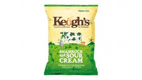 Keogh's Shamrock Sour Cream Chips, Oz