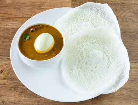 Appam (4 Pc Egg Curry