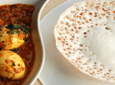 Appam Egg Curry