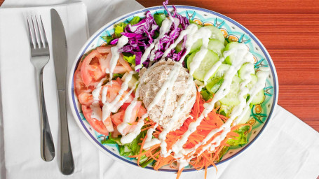 Tuna Salad Over Mixed Greens