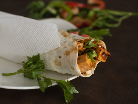 Spicy Paneer Paratha Roll