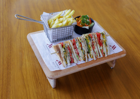 Vegetable Club Sandwich (Toasted)
