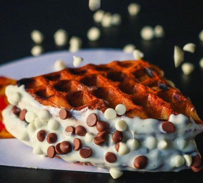 Belgian White Chocolate Waffles