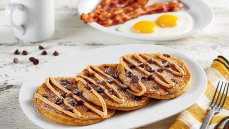 Pumpkin Chocolate Chip Pancake Platter