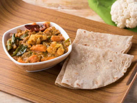 Chappati (2 Pcs) Veg Gravy