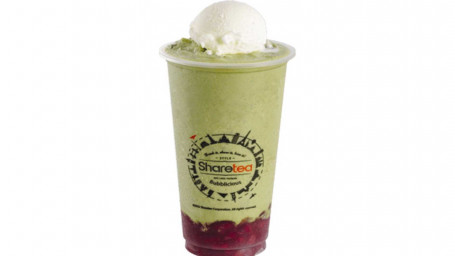Matcha Red Bean Ice Blended With Ice Cream