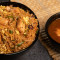 Schezwan Chicken Fried Rice With Chicken Manchurian Sauce