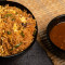 Schezwan Egg Fried Rice With With Plain Manchurian Sauce