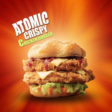 Atomic Crispy Chicken Burger