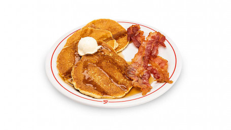 Pancakes With Bacon Or Sausage