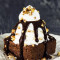 Nutty Brownie With Vanilla Icecream