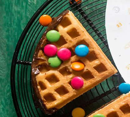 Gems Magic Waffle (Eggless)