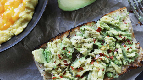 Cheesy Eggs Avocado Toast