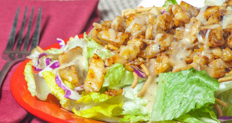 Warm Chicken Asian Caesar Salad