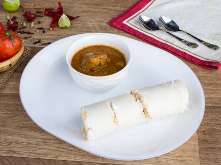 Puttu And Chicken Curry