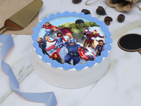 Ms Marvel Team Photo Cake