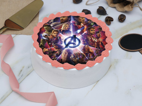 Avengers Theme Photo Cake