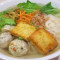 Rice Noodle Soup with Phish Balls
