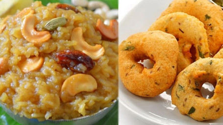 Sakkarai Pongal With Ulundu Vadai (1 Nos)