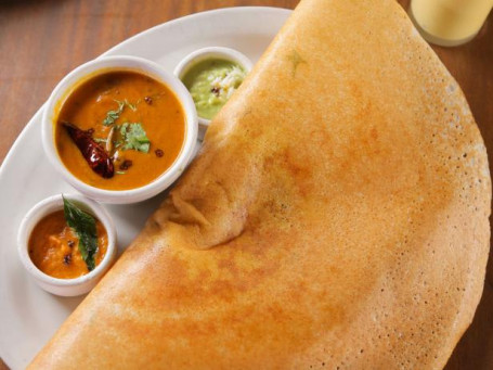 Dosa (2 Nos) Sambar With Coconut Chutney