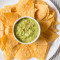 Guacamole And Basket Of Chips