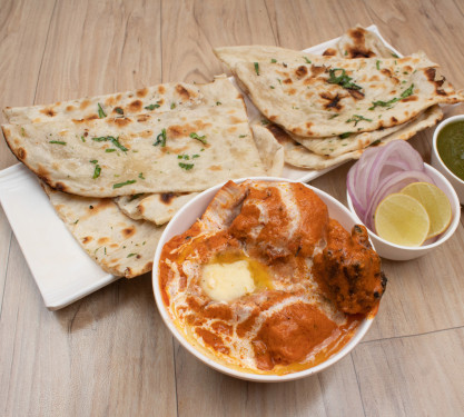 Butter Chicken (2 Pcs)With Malabar Paratha (2 Pcs)