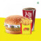 Corn Spinach Burger Fries Coke (250Ml)