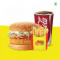 Crispy Veg Burger Fries Coke (250Ml)