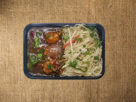 Chicken Manchurian With Hakka Noodles