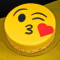 Eggless Kiss Emoji Cake