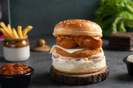 Tandoori Paneer Burger(Best Seller)