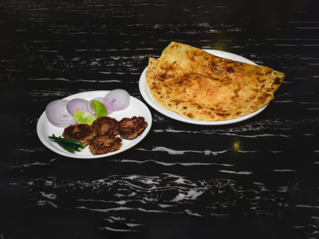 Galawati Kebab(Black Buffalo) Paratha Combo (4 Kebab And 2 Paratha)