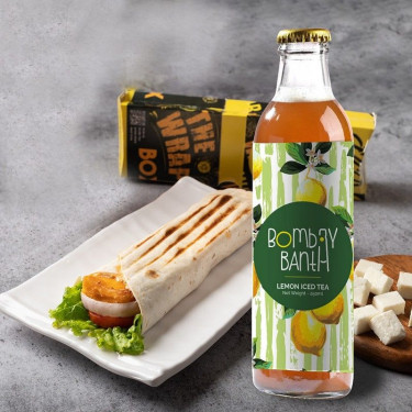 Veggie Paneer Wrap Lemon Iced Tea