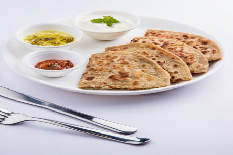 Aloo Paratha With Aloo Curry