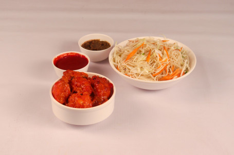 Veg Noodles Veg Manchurian Chutney