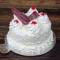 Eggless White Forrest Cake