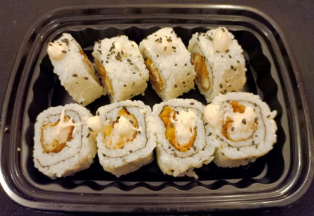 Veggie Tempura Sushi (Uramaki) Roll [8 Pieces]