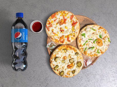3 Pizza 750 Ml Cold Drink Combo