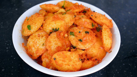 Rice Masala Idli With Sambhar