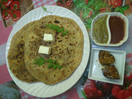 Gobi Paratha Pickle Salad 1 (Paratha)