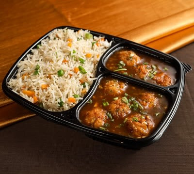 Veg Manchurian+Fried Rice/Noodles