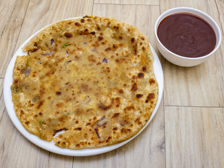 Paneer Paratha With Lassi