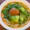 Vegetarian Rice Noodles with Bok Choy and Egg
