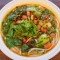 Sour and Spicy Soup Rice Noodles with Bok Choy