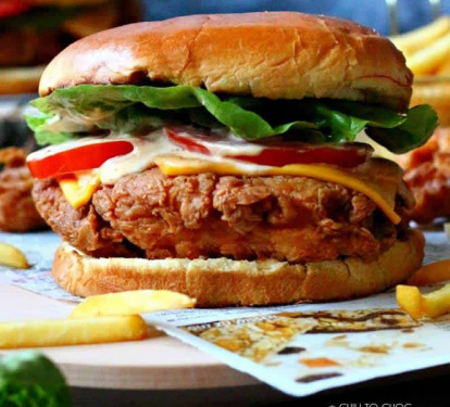 Chicken Surprise Grilled Burger