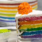 Rainbow Cake Slices