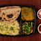 Special Matar Paneer Dal Tadka Spl Rice 4 Tawa Roti Achar Vinegar Onion