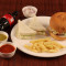 Special Veg Burger Veg Grilled Jumbo Sandwich French Fries Cold Drink Ketchup Sauce