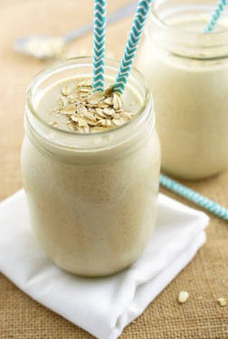 Peanut Butter Oats Banana Milk Smoothie