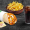 (Serves 1) Chole Paneer Wrap Fries Thums Up Meal